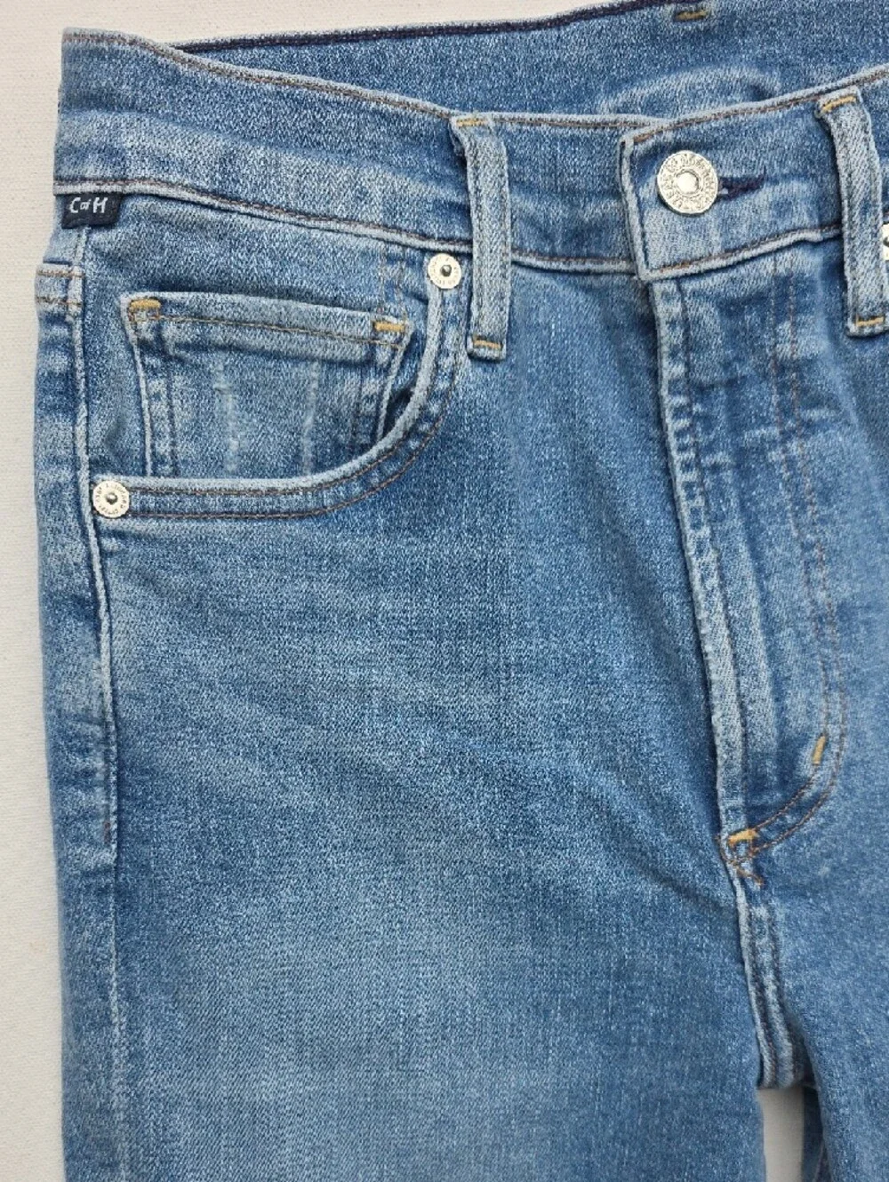 NEW $238 CITIZENS OF HUMANITY LILAH HIGH-RISE KICK FLARE MED BLUE JEANS SIZE 27 - Picture 4 of 13